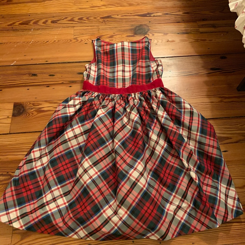 WORN ONCE Lands End girls holiday dress